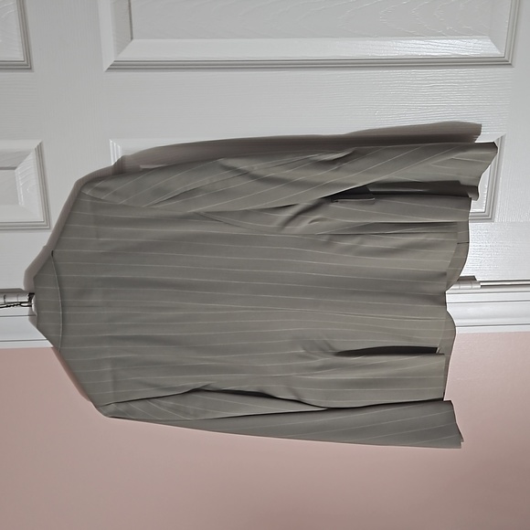 Tan Pin Striped Pantsuit - Picture 2 of 3